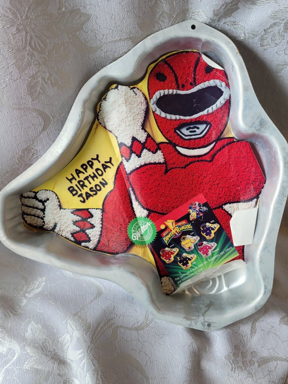Vintage Wilton Power Rangers Mighty Morphin Cake Pan 90s retro